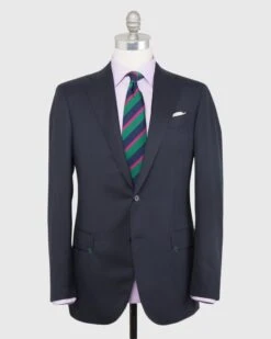 Kincaid No. 3 Suit In Navy Blue Sharkskin