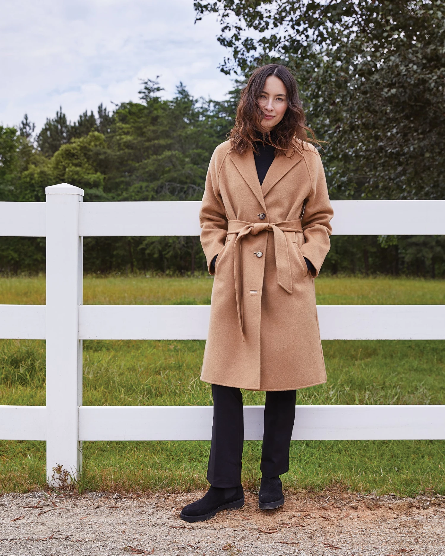 Caterina Coat In Camel Double-Faced Melton 9 Caterina Coat In Camel Double-Faced Melton - Image 9