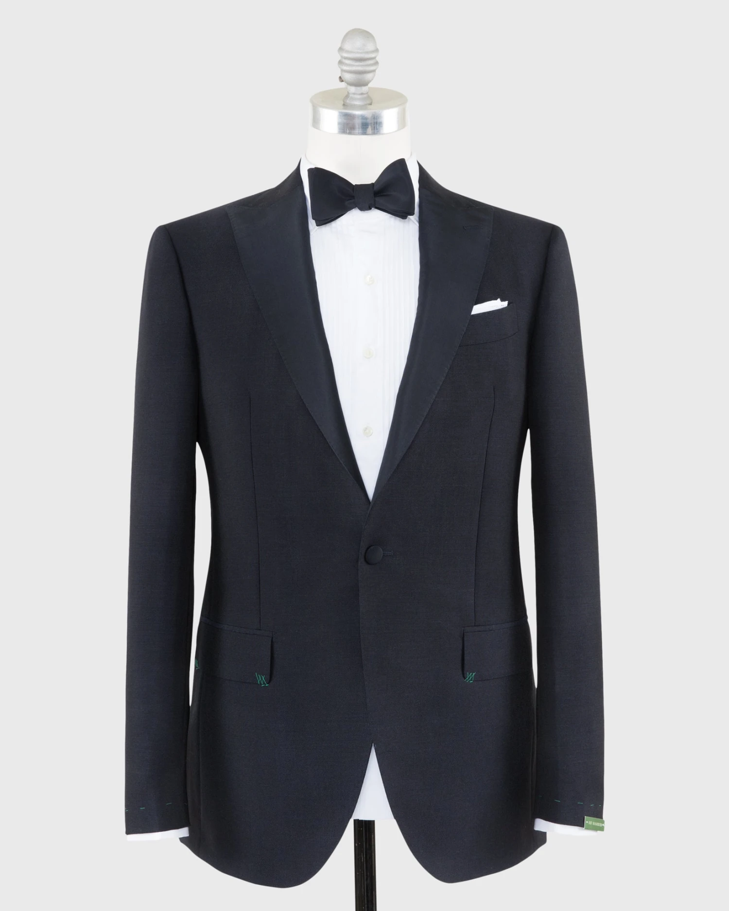 Kincaid No. 3 Peak Lapel Tuxedo In Navy Wool Mohair With Silk Grosgrain Trim 1 Kincaid No. 3 Peak Lapel Tuxedo In Navy Wool Mohair With Silk Grosgrain Trim
