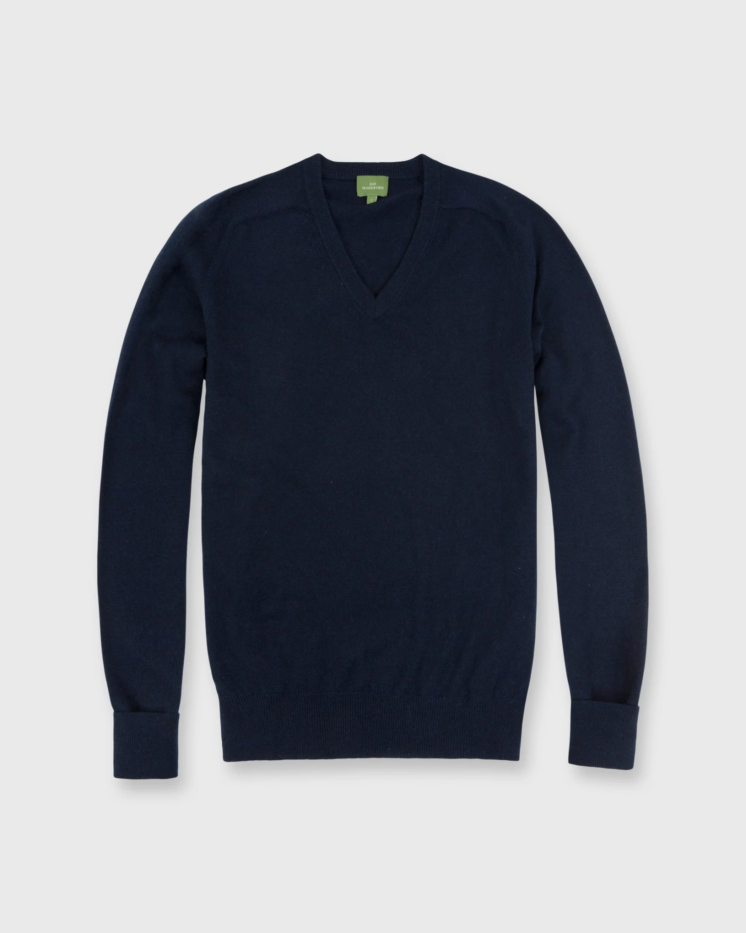 Classic V-Neck Sweater In Dark Navy Cashmere 1 Classic V-Neck Sweater In Dark Navy Cashmere