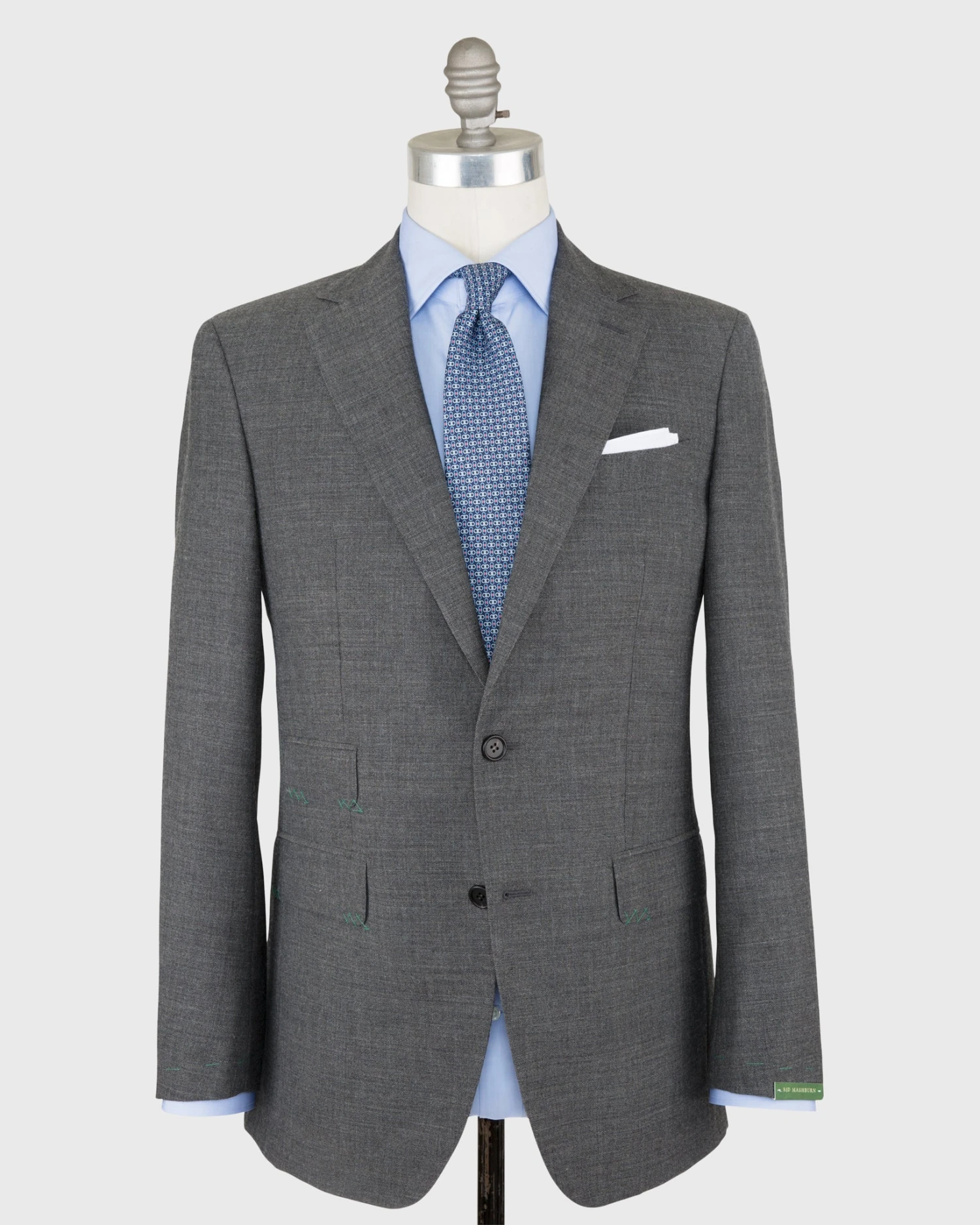 Kincaid No. 3 Suit In Mid-Grey High-Twist 1 Kincaid No. 3 Suit In Mid-Grey High-Twist