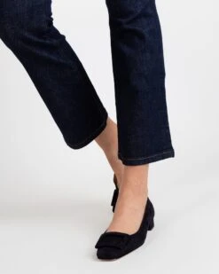 Flare Cropped 5-Pocket Jean In Indigo Stretch Denim 10 Flare Cropped 5-Pocket Jean In Indigo Stretch Denim -HERNO || ULLA JOHNSON || A.P.C. Shop S42279 8