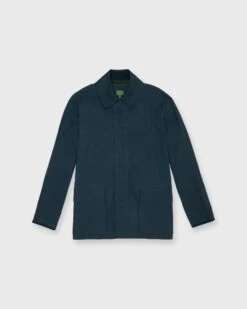 Field Jacket In Navy Waxed Cotton