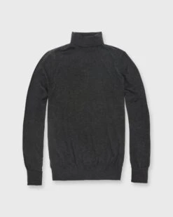 Fine-Gauge Turtleneck Sweater In Charcoal Cashmere