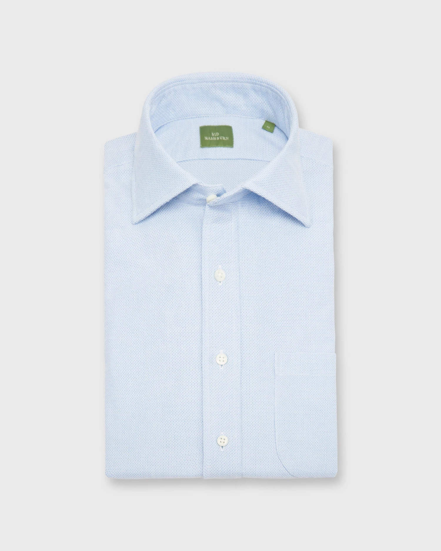 Spread Collar Sport Shirt In Light Blue Cellulare 1 Spread Collar Sport Shirt In Light Blue Cellulare