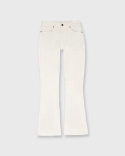 Flare Cropped 5-Pocket Jean In Natural Stretch Denim