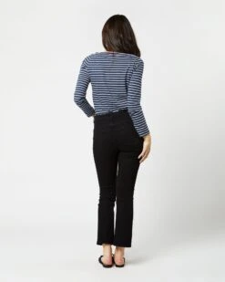 Flare Cropped 5-Pocket Jean In Black Stretch Denim 12 Flare Cropped 5-Pocket Jean In Black Stretch Denim -HERNO || ULLA JOHNSON || A.P.C. Shop S53358 2199