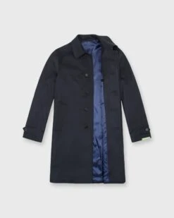 Tailored Traveler's Trench In Navy Wool/Cashmere Flannel 5 Tailored Traveler's Trench In Navy Wool/Cashmere Flannel -HERNO || ULLA JOHNSON || A.P.C. Shop S54190 3