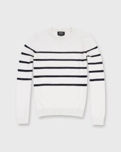A.P.C. Cordelia Sweater In Chalk/Navy