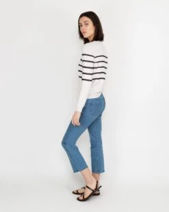 A.P.C. Cordelia Sweater In Chalk/Navy -HERNO || ULLA JOHNSON || A.P.C. Shop S57276 3