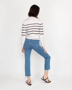 A.P.C. Cordelia Sweater In Chalk/Navy -HERNO || ULLA JOHNSON || A.P.C. Shop S57276 4