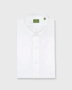 Button-Down Dress Shirt In White Oxford