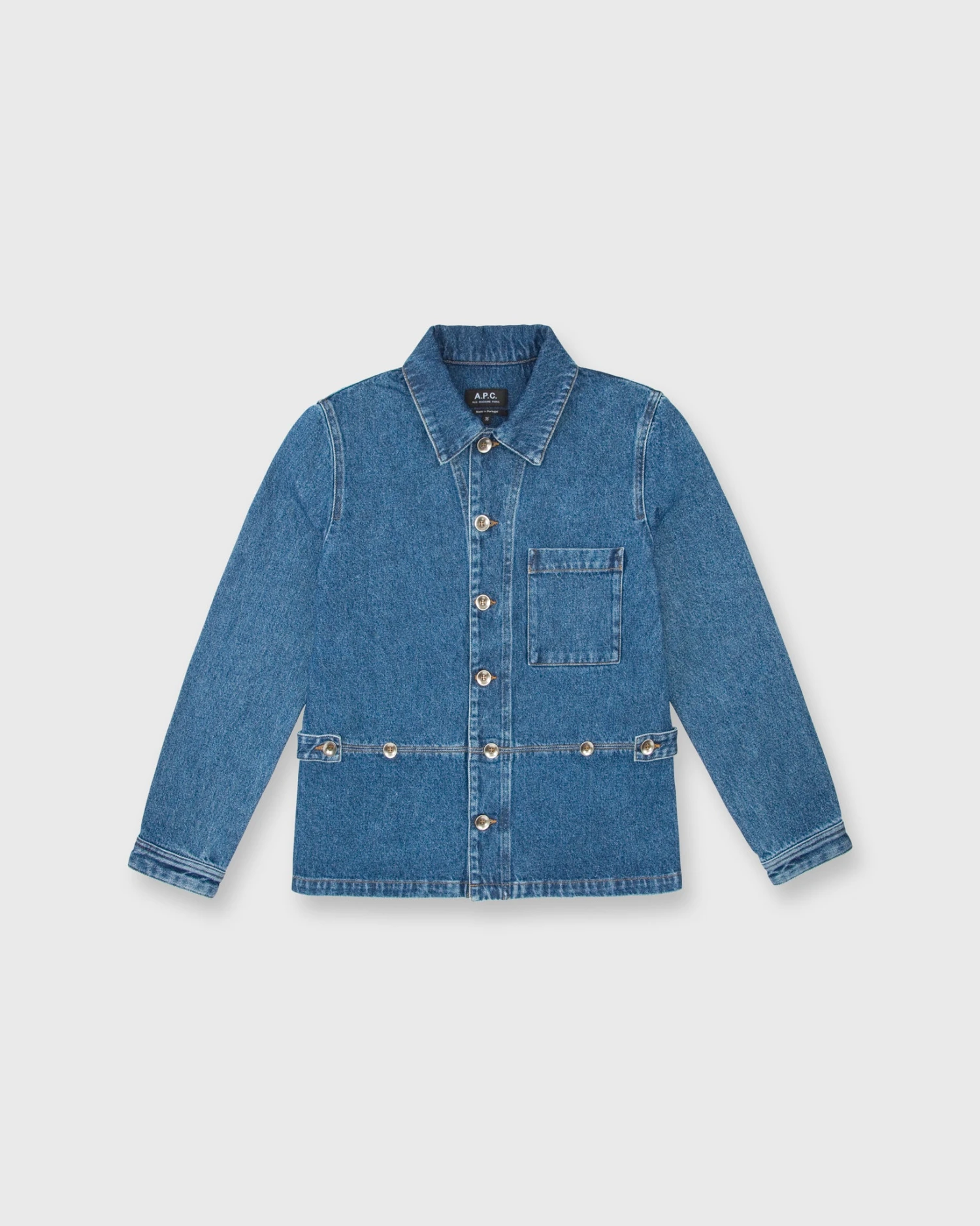 A.P.C. Dina Jacket In Washed Indigo 1 A.P.C. Dina Jacket In Washed Indigo
