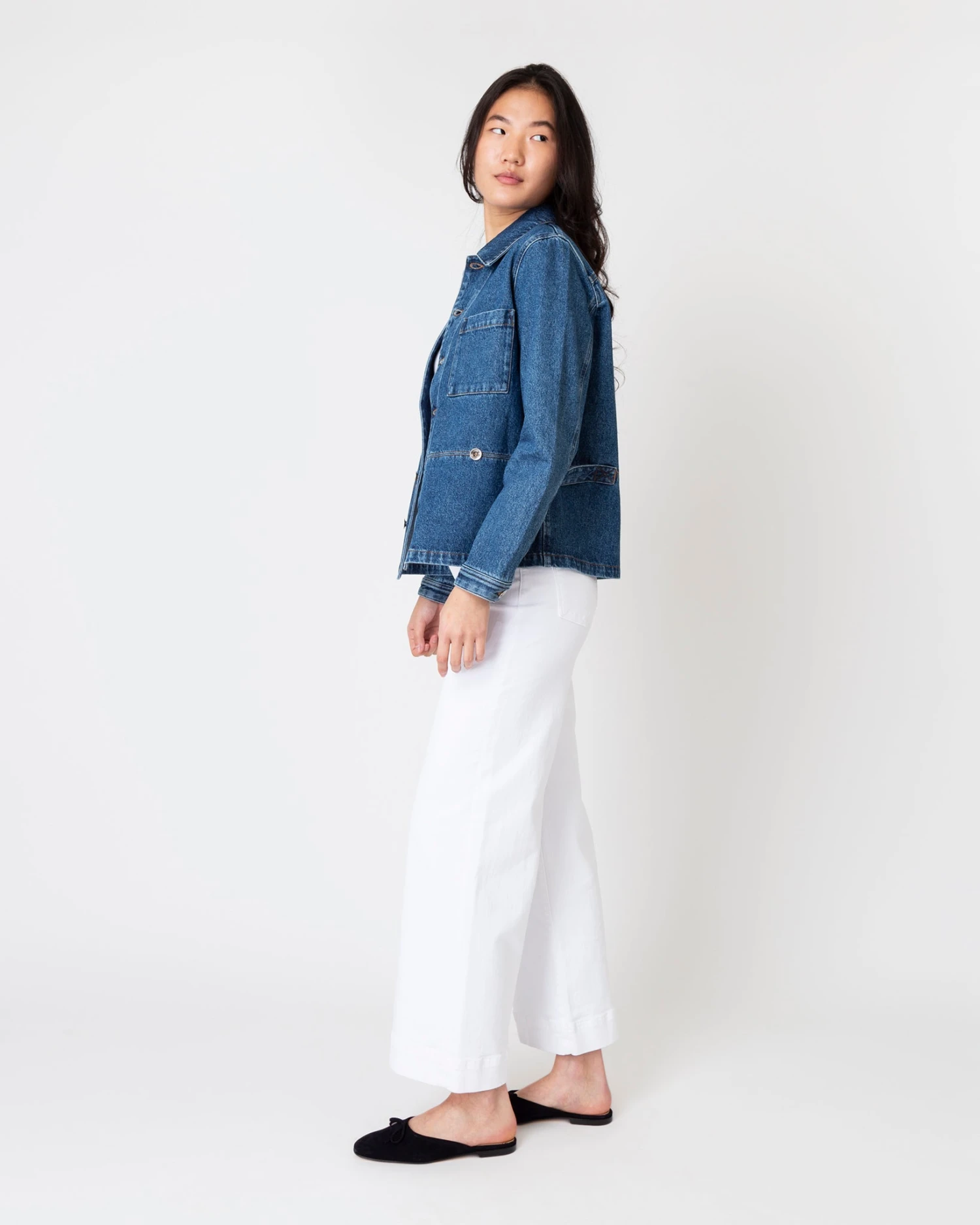 A.P.C. Dina Jacket In Washed Indigo 4 A.P.C. Dina Jacket In Washed Indigo - Image 4