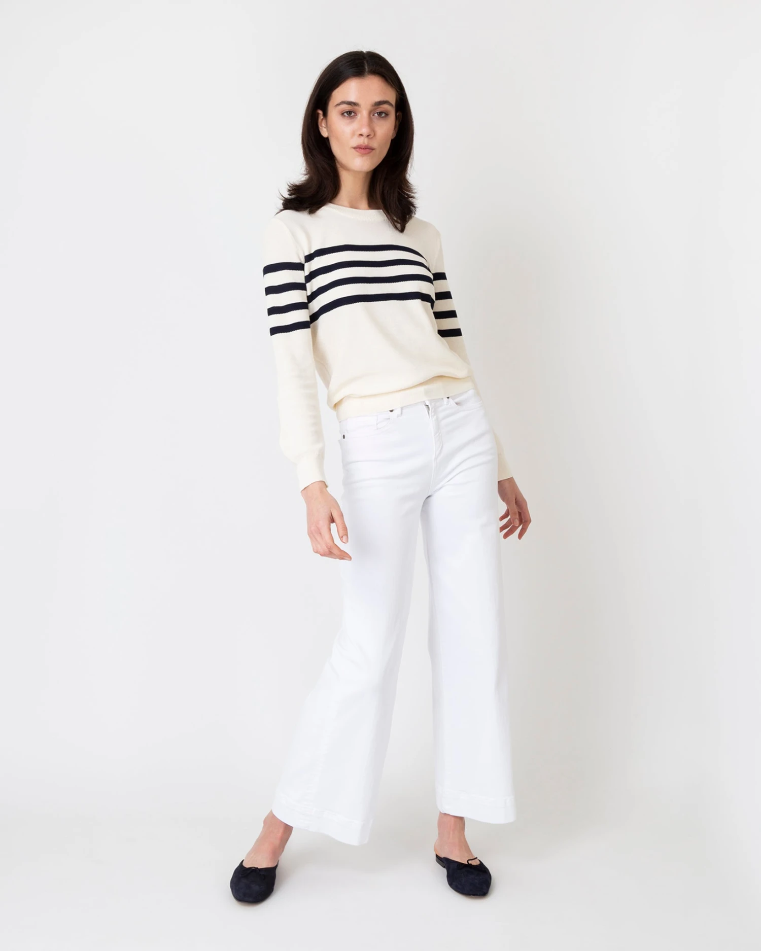 A.P.C. Ariane Sweater In Ecru 2 A.P.C. Ariane Sweater In Ecru - Image 2