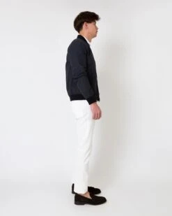 Bomber Jacket In Navy Dry Waxed Cotton -HERNO || ULLA JOHNSON || A.P.C. Shop S63695 4