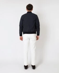 Bomber Jacket In Navy Dry Waxed Cotton -HERNO || ULLA JOHNSON || A.P.C. Shop S63695 5