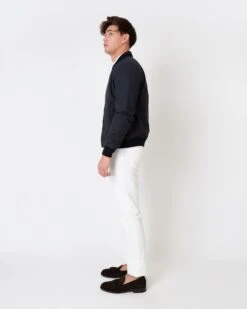 Bomber Jacket In Navy Dry Waxed Cotton -HERNO || ULLA JOHNSON || A.P.C. Shop S63695 6