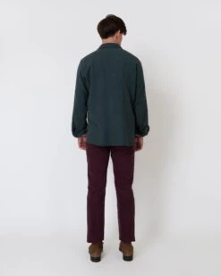 CPO Shirt In Heathered Forest Flannel 10 CPO Shirt In Heathered Forest Flannel -HERNO || ULLA JOHNSON || A.P.C. Shop S63720 7