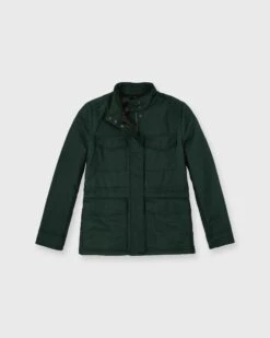 Quilted M65 Jacket In Forest Flannel