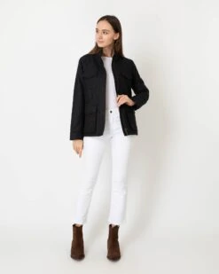 Quilted M65 Jacket In Charcoal Flannel 10 Quilted M65 Jacket In Charcoal Flannel -HERNO || ULLA JOHNSON || A.P.C. Shop S64878 2