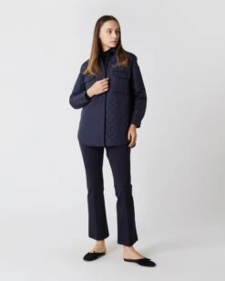 Sena Quilted Jacket In Navy Chiffon -HERNO || ULLA JOHNSON || A.P.C. Shop S64880 5