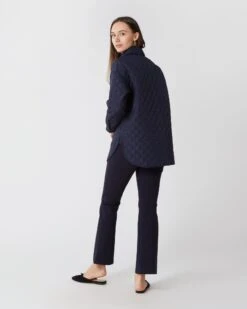 Sena Quilted Jacket In Navy Chiffon -HERNO || ULLA JOHNSON || A.P.C. Shop S64880 6