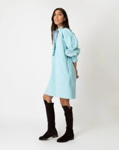 Adaline Dress In Skyline Stretch Cord 9 Adaline Dress In Skyline Stretch Cord -HERNO || ULLA JOHNSON || A.P.C. Shop S64883 2