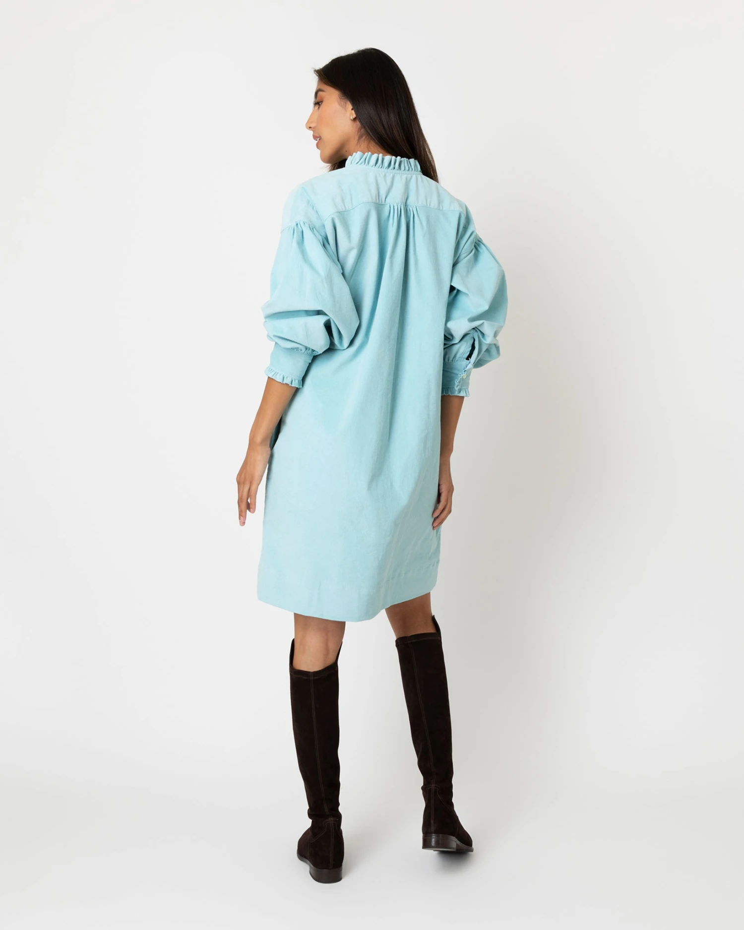 Adaline Dress In Skyline Stretch Cord 7 Adaline Dress In Skyline Stretch Cord - Image 7