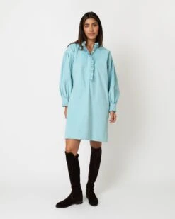 Adaline Dress In Skyline Stretch Cord 12 Adaline Dress In Skyline Stretch Cord -HERNO || ULLA JOHNSON || A.P.C. Shop S64883 5