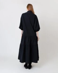 Isla Shirtdress In Black Poplin 18 Isla Shirtdress In Black Poplin -HERNO || ULLA JOHNSON || A.P.C. Shop S64929 3