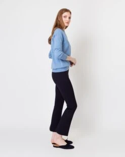 Cydney Boyfriend Crewneck Sweater In Heather Blue Cashmere -HERNO || ULLA JOHNSON || A.P.C. Shop S64941 4