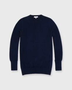Cydney Boyfriend Crewneck Sweater In Navy Cashmere