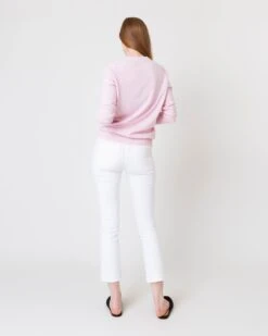 Cydney Boyfriend V-Neck Sweater In Pale Pink Cashmere 13 Cydney Boyfriend V-Neck Sweater In Pale Pink Cashmere -HERNO || ULLA JOHNSON || A.P.C. Shop S64944 3
