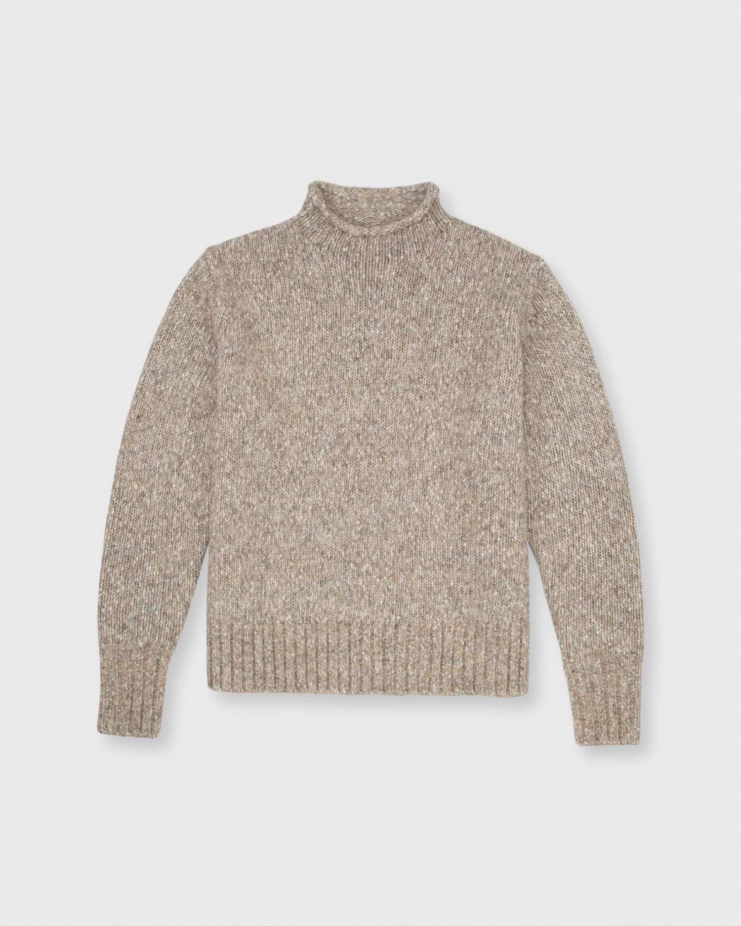 Stevie Sweater In Oatmeal Donegal Cotton/Alpaca Blend 1 Stevie Sweater In Oatmeal Donegal Cotton/Alpaca Blend