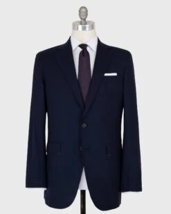 Kincaid No. 4 Suit In Navy Escorial Wool Plainweave