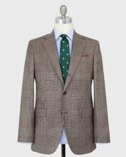 Virgil No. 2 Suit In Brown/Bone/Spruce Wool/Cashmere Flannel