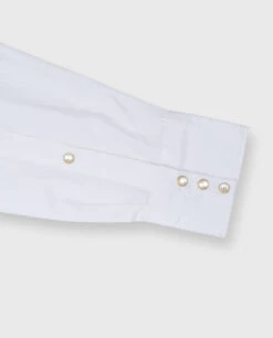 Western Work Shirt In White Poplin -HERNO || ULLA JOHNSON || A.P.C. Shop S66436 2