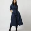 Classic Shirtwaist Dress In Blackwatch Poplin