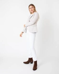 Parker Jacket In White Sand Twill Knit Jacquard 10 Parker Jacket In White Sand Twill Knit Jacquard -HERNO || ULLA JOHNSON || A.P.C. Shop S67279 3