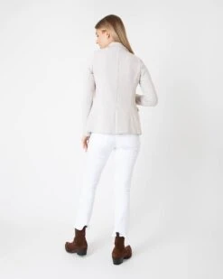 Parker Jacket In White Sand Twill Knit Jacquard 11 Parker Jacket In White Sand Twill Knit Jacquard -HERNO || ULLA JOHNSON || A.P.C. Shop S67279 4