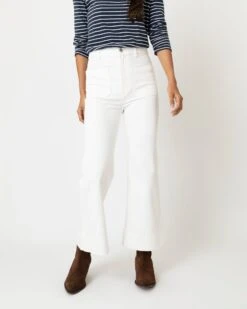 St Monica Cropped Jean In Natural White -HERNO || ULLA JOHNSON || A.P.C. Shop S69258 4