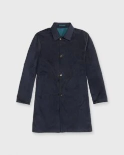 Peak Reversible Coat In Navy/Fir Green