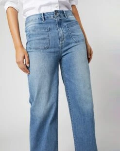 Column Patch Pocket Jean In 7-Year Indigo Stretch Denim 14 Column Patch Pocket Jean In 7-Year Indigo Stretch Denim -HERNO || ULLA JOHNSON || A.P.C. Shop S70239 191