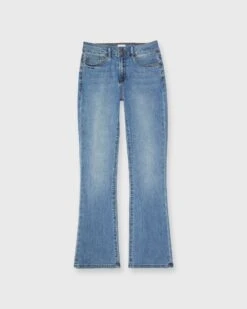 Flare Cropped 5-Pocket Jean In 7-Year Indigo Stretch Denim