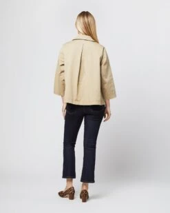 Patch-Pocket Edith Jacket In Khaki Stretch Twill -HERNO || ULLA JOHNSON || A.P.C. Shop S70355 2134