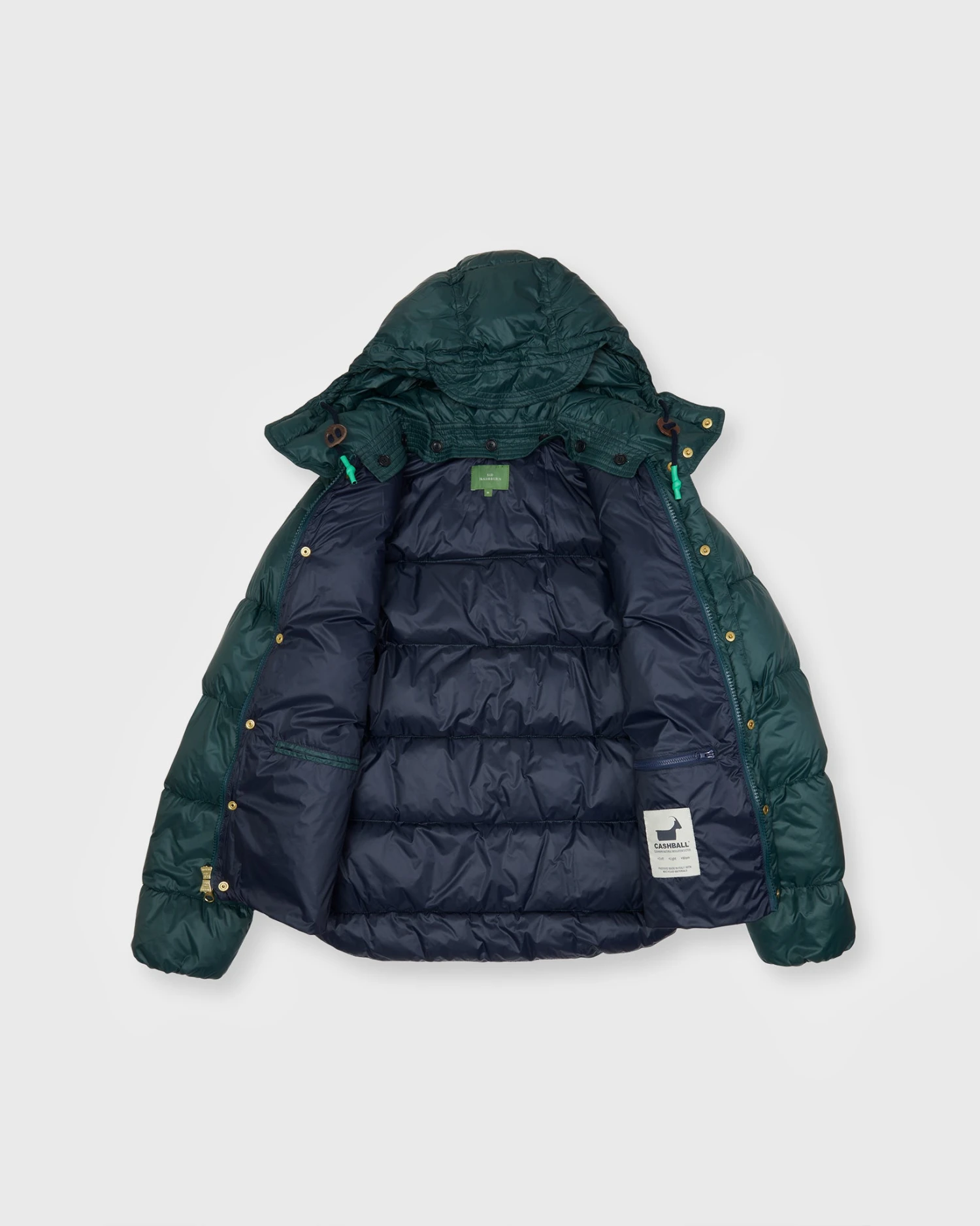 Cashball Jacket In Forest Nylon 3 Cashball Jacket In Forest Nylon - Image 3