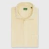 Spread Collar Sport Shirt In Straw Corduroy