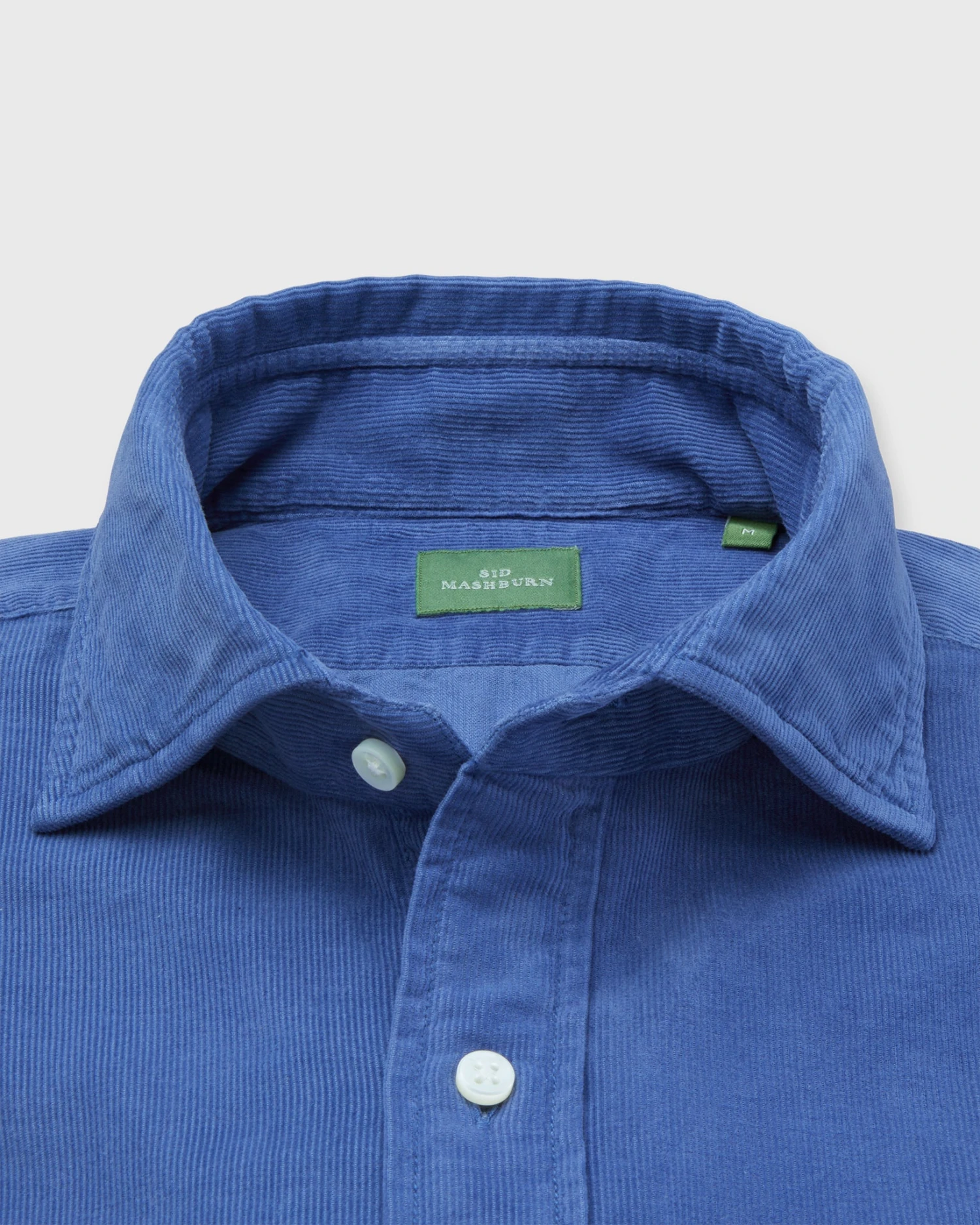 Spread Collar Sport Shirt In Harbor Corduroy 2 Spread Collar Sport Shirt In Harbor Corduroy - Image 2