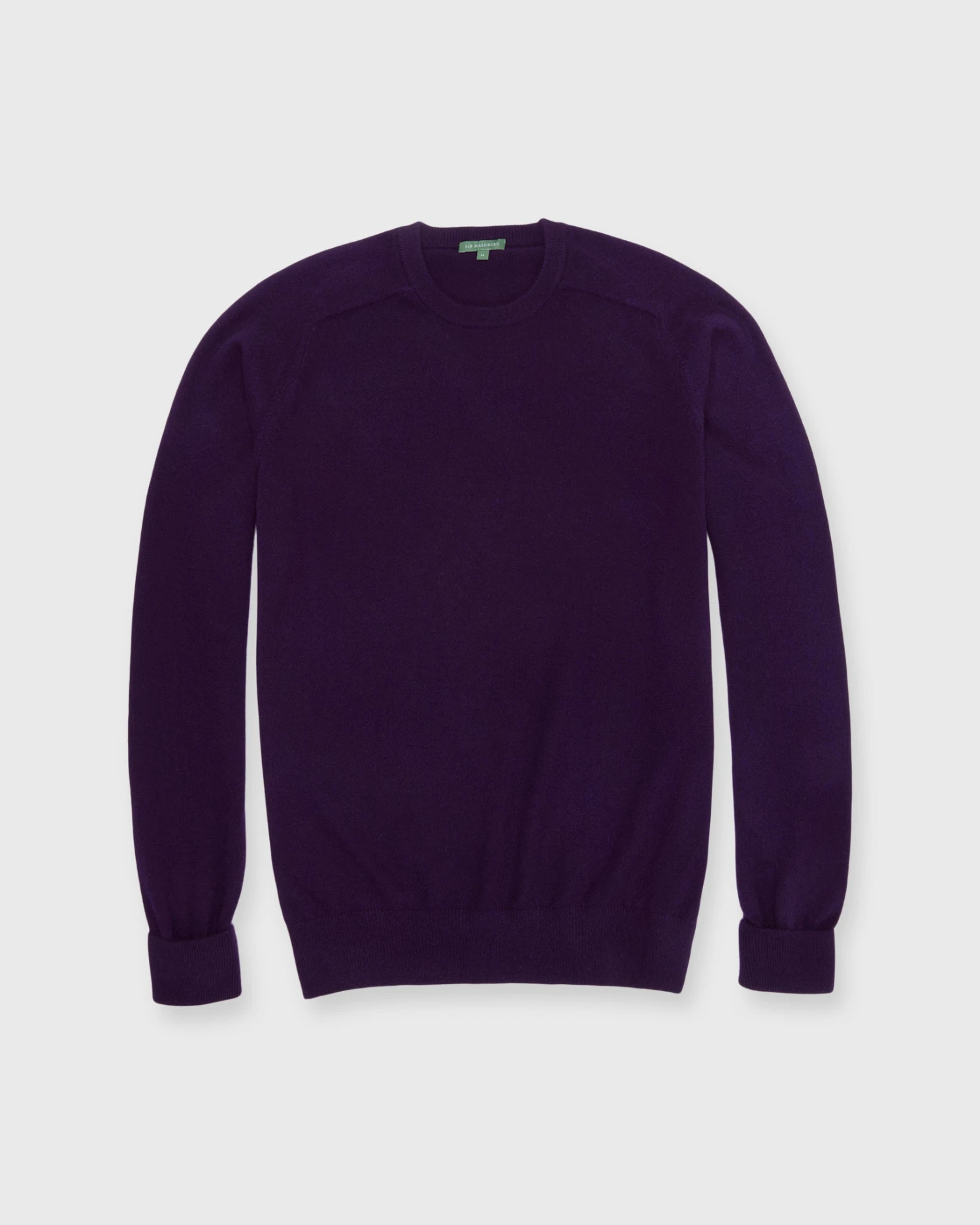 Classic Crewneck Sweater In Eggplant Cashmere 1 Classic Crewneck Sweater In Eggplant Cashmere